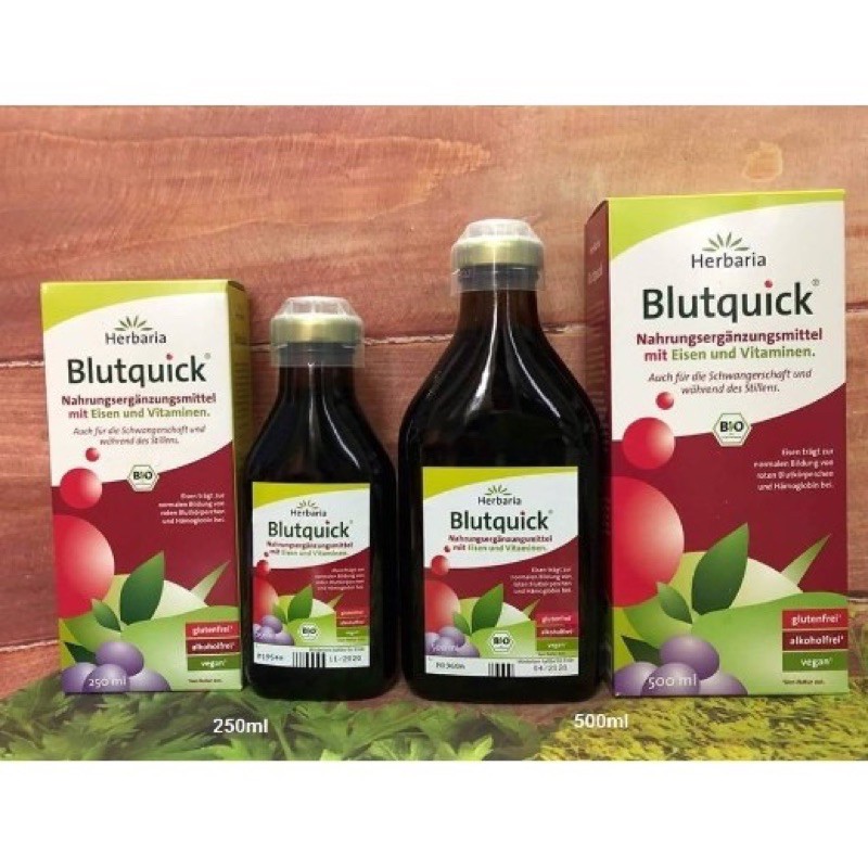 Dung dịch Sắt Blutquick hữu cơ 250ml-500ml