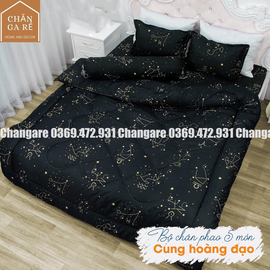 Set phao 5 món bao gồm( 1 chăn phao+1 ga trải giường+2 vỏ gối đầu+1 vỏ ôm) đủ size m6 m8 2m2 | BigBuy360 - bigbuy360.vn