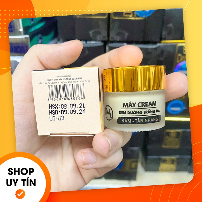 [Chính hãng] Kem face Mây Cream nắp vàng dưỡng trắng da giảm thâm nám - Mỹ phẩm Thanh Mây - 8936038680766