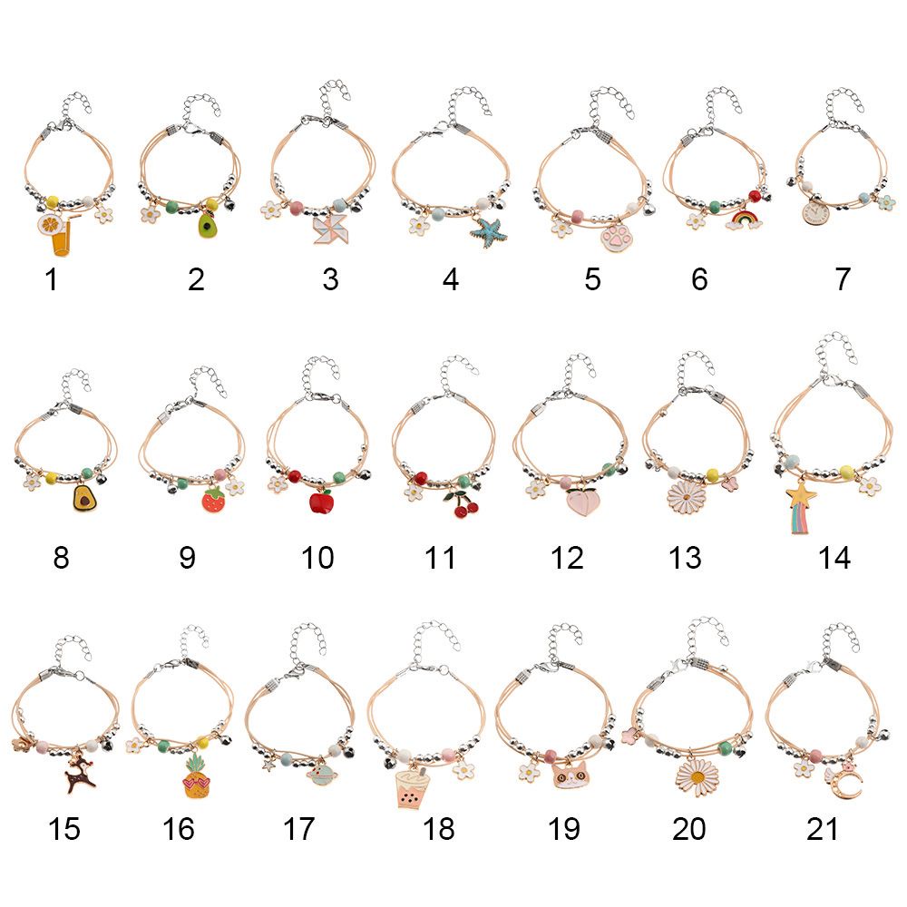 Vòng Tay Dây Bện Phối Hạt Sáng Tạo Thời Trang Cho Nữ