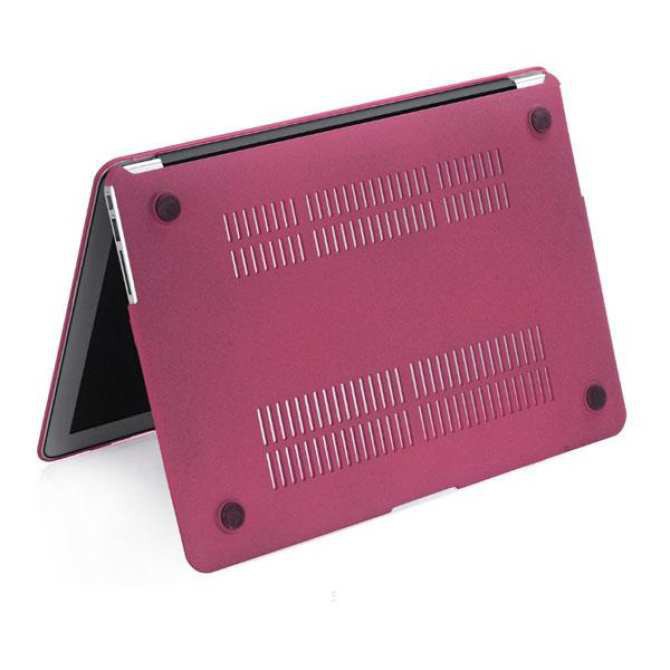 [Mã ELFLASH2 hoàn 10K xu đơn 20K] Combo Ốp Macbook Màu Đỏ Đô (Tặng Kèm Miếng Dán Màn Hình Và Set Nút Chống | BigBuy360 - bigbuy360.vn