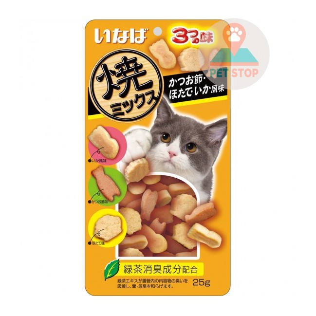 Bánh thưởng cho mèo Inaba Soft Bits 25g