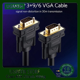 Dây cáp cổng vga dây tròn cao cấp /hỗ trợ phân giải full-hd ugreen vg101