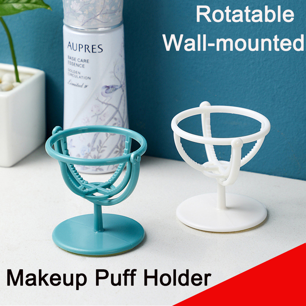[Hàng mới về] Giá Đỡ Mút Trang Điểm Gắn Tường Khô Thoáng Tiện Lợi