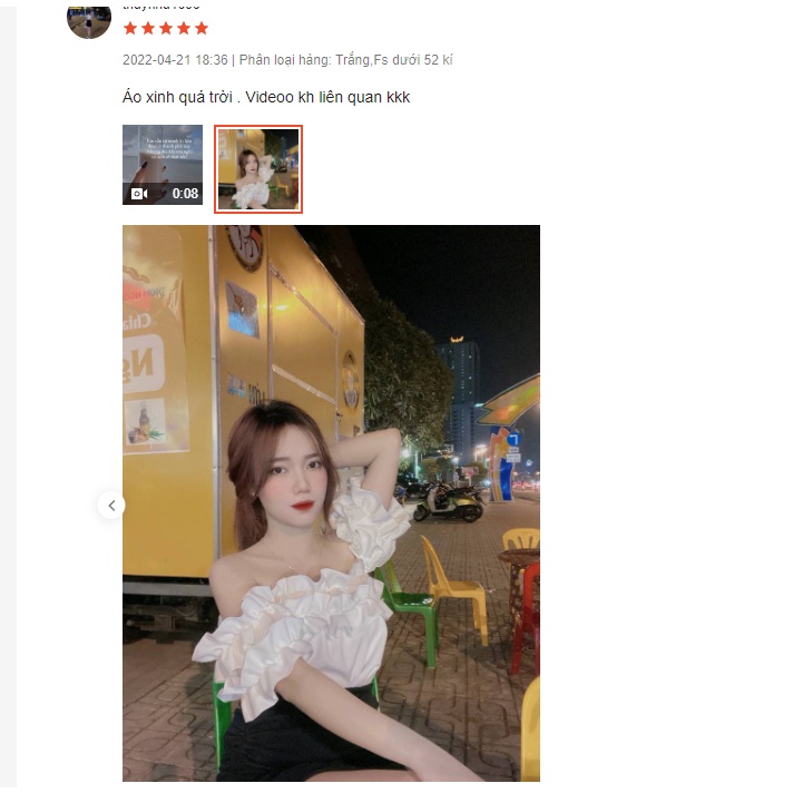 Áo kiểu trễ vai - áo kiểu croptop tay ngắn phối bèo 2 tầng dễ thương - A102 | BigBuy360 - bigbuy360.vn