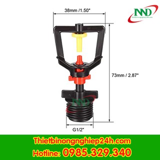 Béc xoè 360 độ| Béc xoè tưới rau lắp đặt chân ren 21, tưới lan, tưới cây cảnh