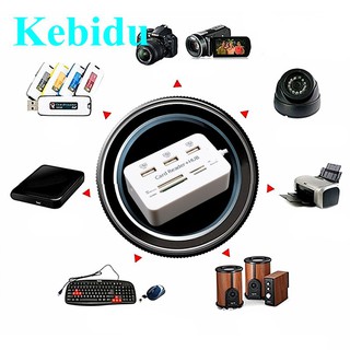 Multifunction USB 2.0 Hub USB Splitter 3 Ports USB Combo Support SD/Micro
