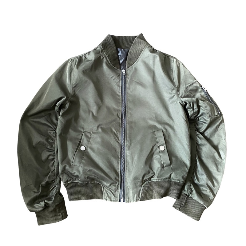 Áo Bomber Ma-1 crop 2hand
