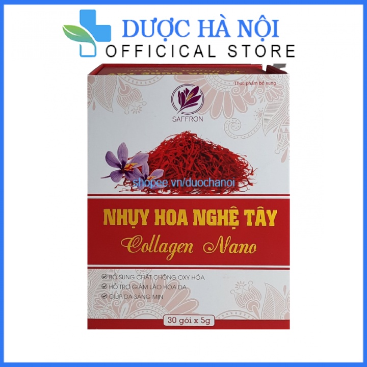 Nhuỵ Hoa Nghệ Tây Collagen Nano hộp 30 gói