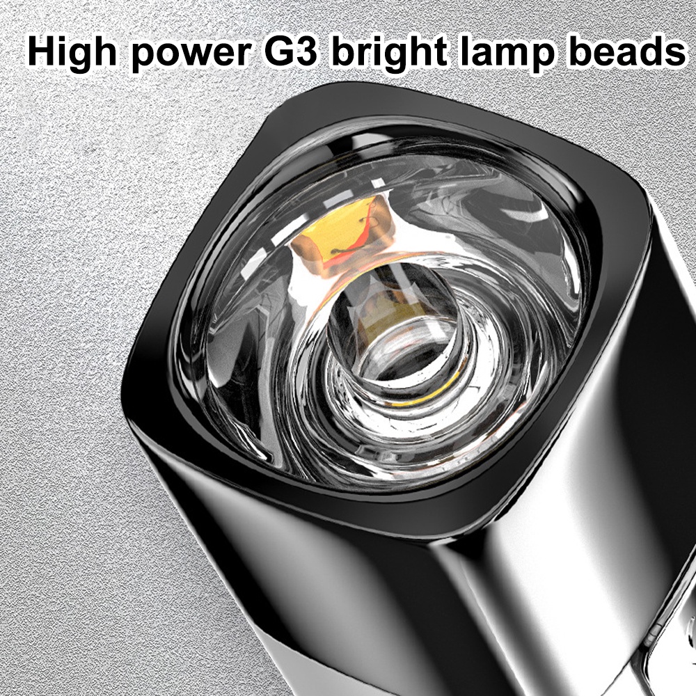 Đèn pin led VIRWIR siêu sáng 2 trong 1 3 chế độ sáng có thể sạc lại