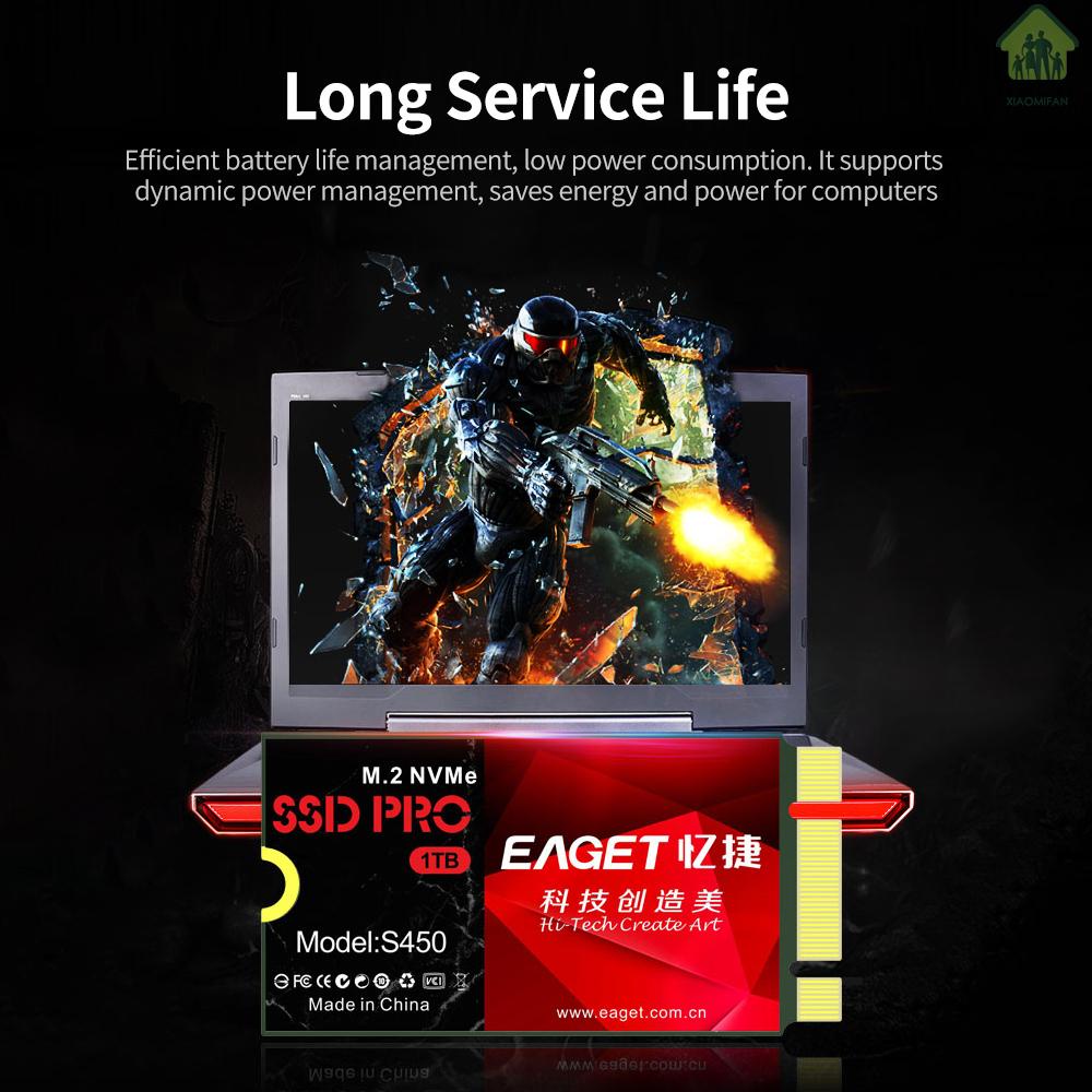 Ổ Cứng Ssd Xm Eaget S450 Ssd M.2 Pcie Nvme Tốc Độ Cao Chống Sốc Cho Pc Laptop 128gb | BigBuy360 - bigbuy360.vn