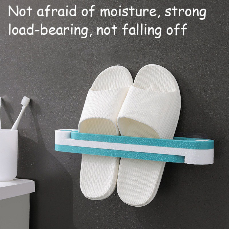 Slipper Toilet Folding Rack Without Traces Without Punching Storage Bathroom Door Drain Shoe Rack