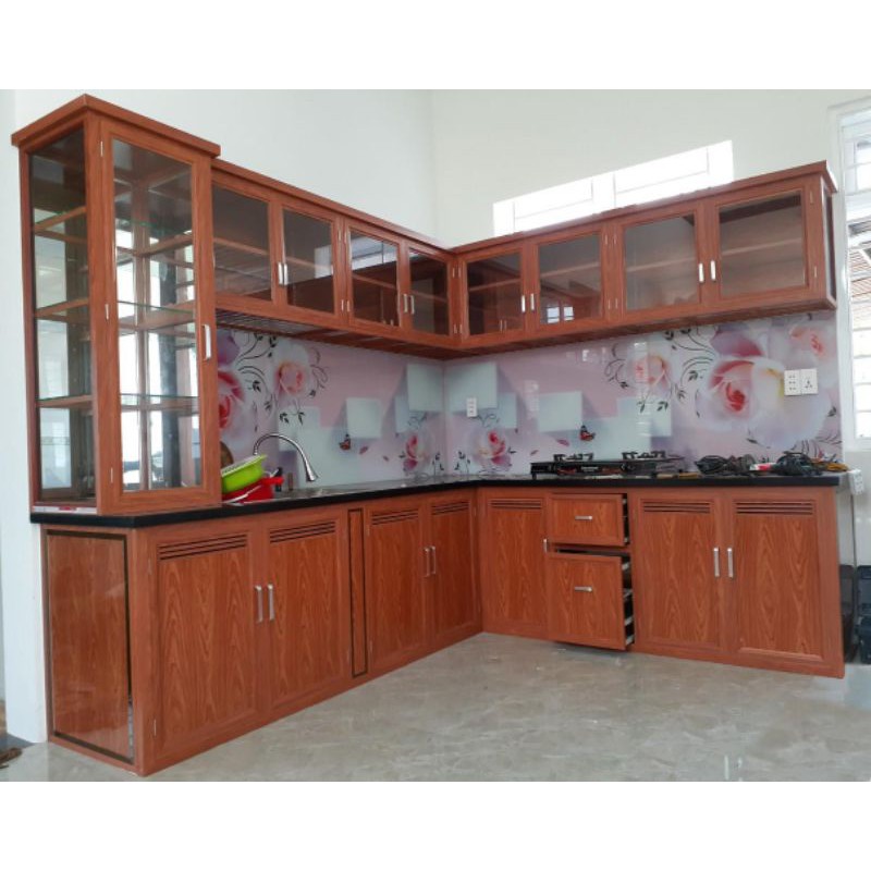 Tủ bếp nhôm kính BMT Daklak - Tuketop