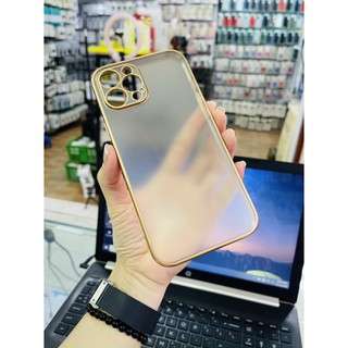 Ốp Likgus Lưng Nhám Viền Mạ Vàng ip12 pro/12 pro max
