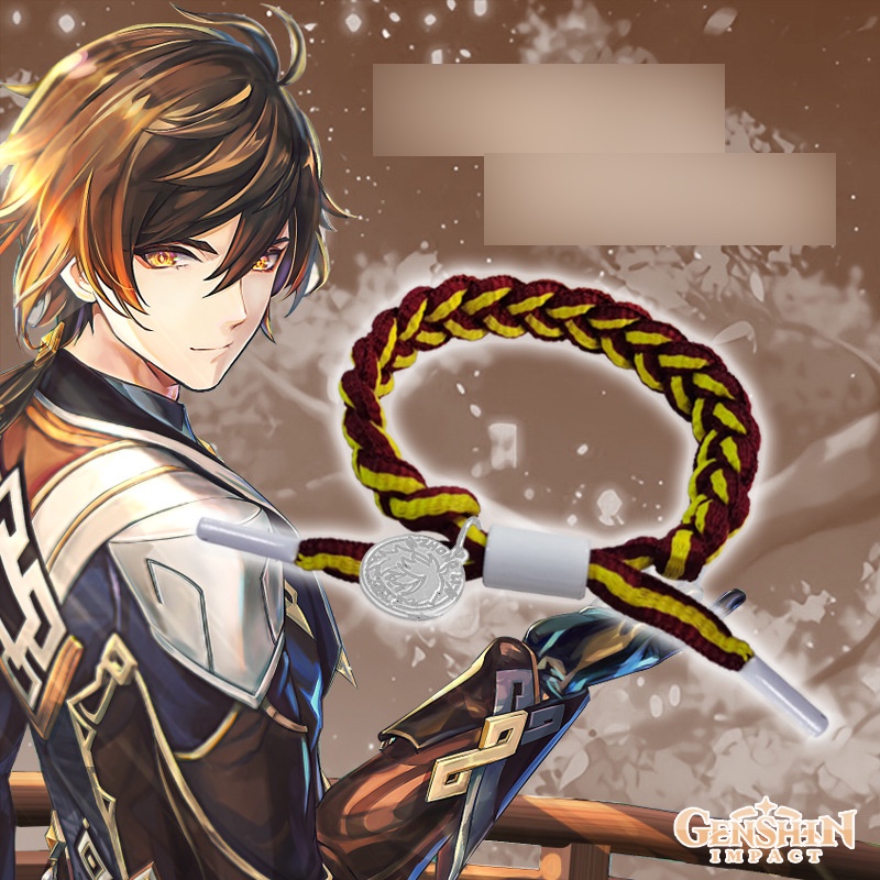Vòng Đeo Tay Dây Bện Có Thể Điều Chỉnh Được genshin Sugun ayaka zhongli