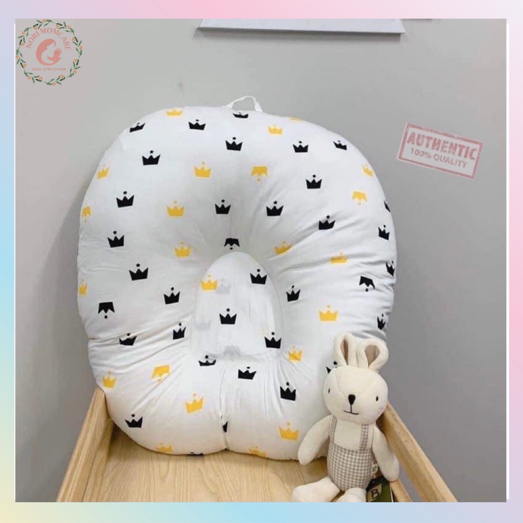 Gối / Nệm chống trào ngược cao cấp cotton chần bông, chống nôn trớ an toàn cho bé (Bao gồm vỏ gối và ruột)