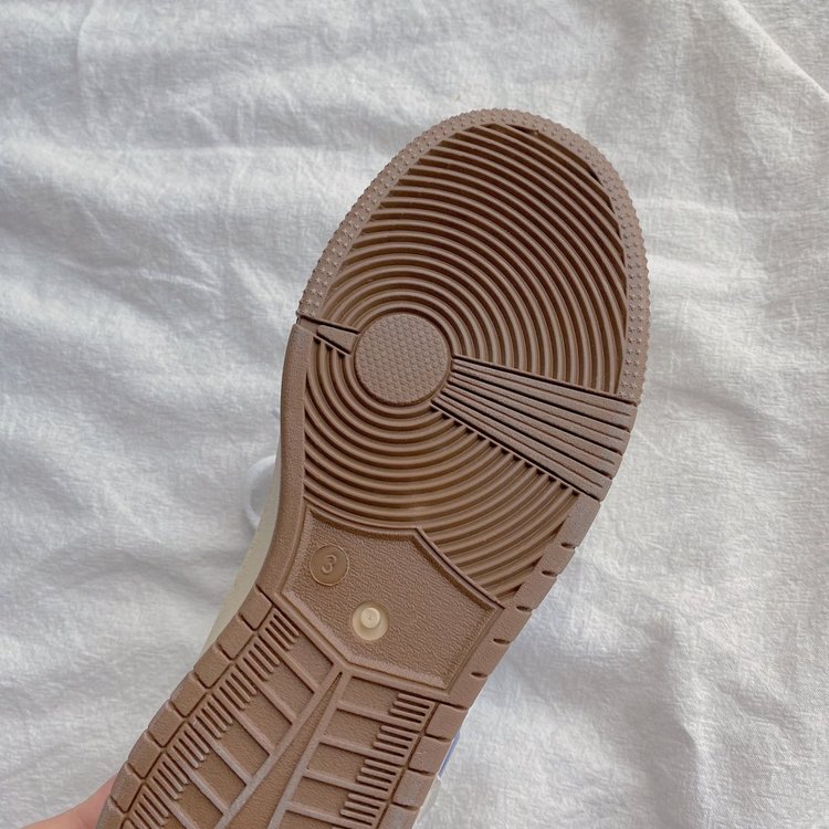 Fashionable Round Head Color Matching Lace Up Women's Casual Shoes