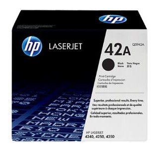 Mực in chính hãng HP 42A Black LaserJet Toner Cartridge (Q5942A) for HP4240/ 4250/ 4350