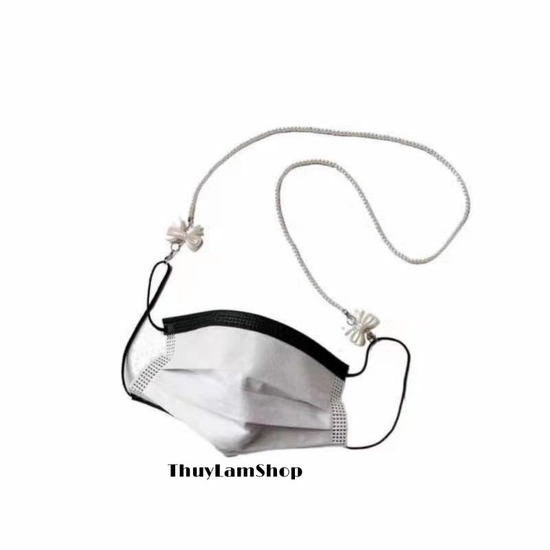 Dây đeo trang trí khẩu trang/kính mắt gắng hoa chống trượt rơi tiện lơi thời trang xinh xinh