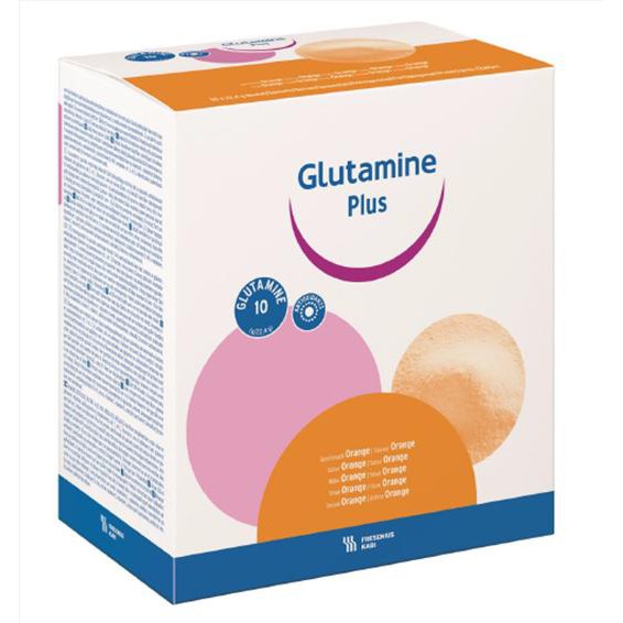 Bột hòa tan Glutamine Plus Orange (30 gói) - Dinh dưỡng Y học cho bệnh nhân sau phẫu thuật và viêm nhiễm mãn tính