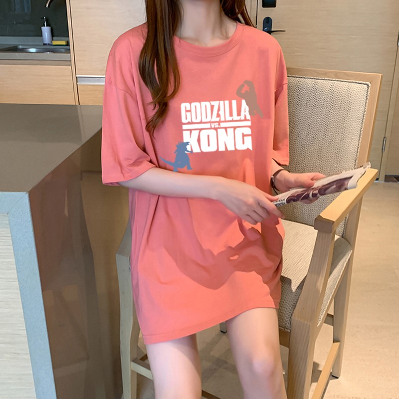 NRVP Áo Thun Ngắn Tay Form Rộng Mẫu 2021 Theo Phong Cách Hàn Quốc Dành Cho Nữ