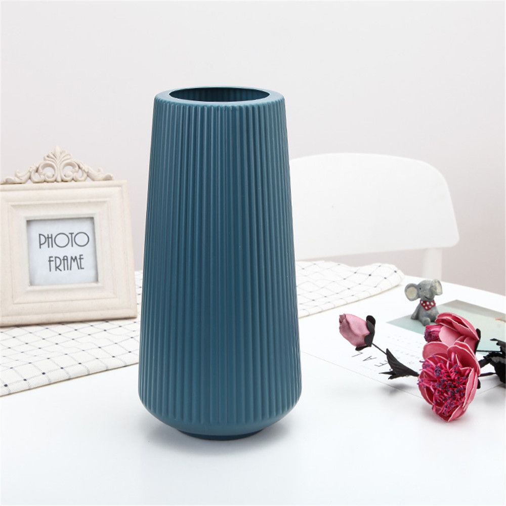 Bình hoa bằng nhựa giả gốm phong cách Bắc Âu hiện đại trang trí nhà cửa