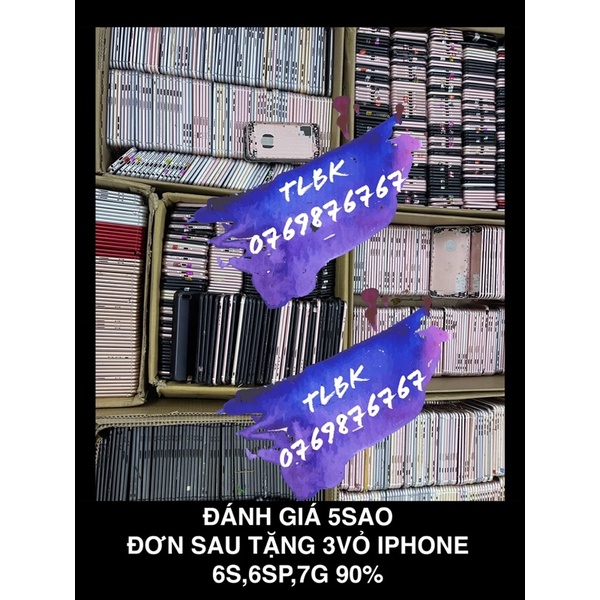 (ZIN 95->98,5)VỎ SƯỜN IP 8P,7P,7G,6SP,6S ZIN BÓC MÁY CŨ GIÁ RẺ