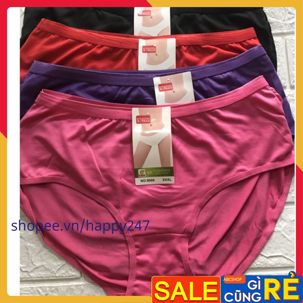 Quần chip lót nữ cạp cao big size 3xl (Q9066) cho người già trẻ béo mập bầu 70kg 80kg 60kg