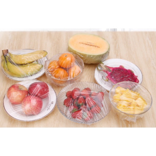 Túi gấu 100 bao trùm bảo quản thức ăn màng bọc thực phẩm tái sử dụng có chun co dãn