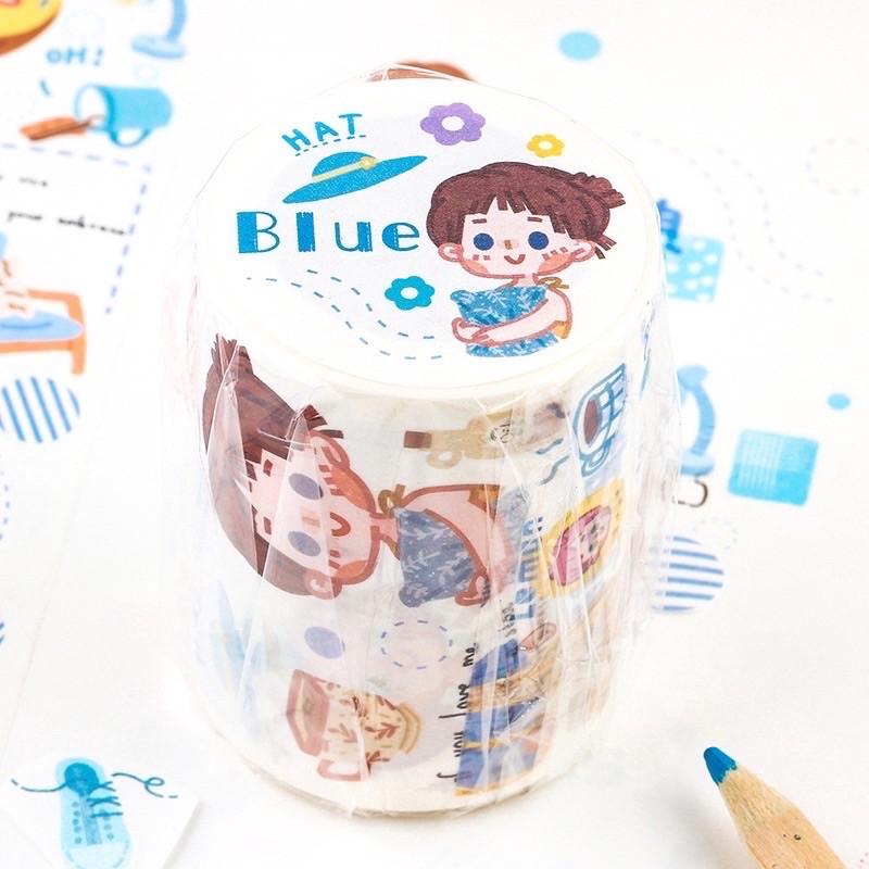 Chu kì washi tape bản rộng 6cm (chu kì 35cm không phải nguyên cuộn nha)