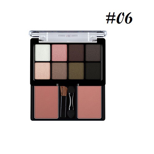 [ NHẬP MÃ AIVY2268 GIẢM 15K ] Set Phấn Mắt 8 Ô Và Má Hồng ODBO Eyeshadow & Blush Kèm Cọ