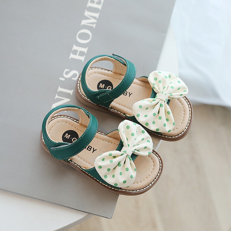 Dép sandal Nơ chấm bi Cute V562 Quảng Châu cao cấp cho bé sz 21 đến 30