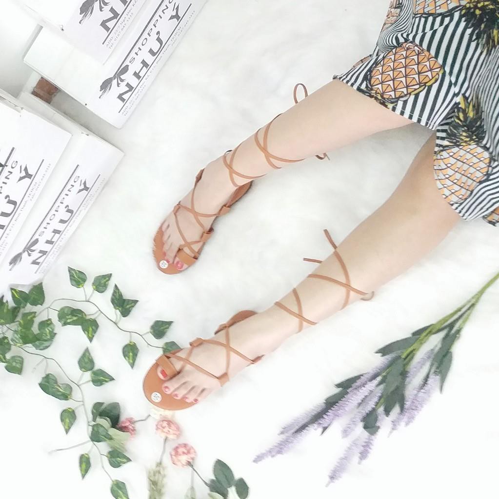 Giày sandal chiến binh cột dây xỏ ngón