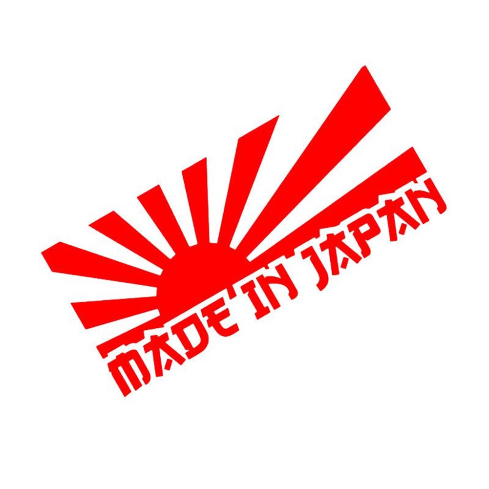 Giấy dán xe hơi in chữ &quot; MADE IN JAPAN &quot;