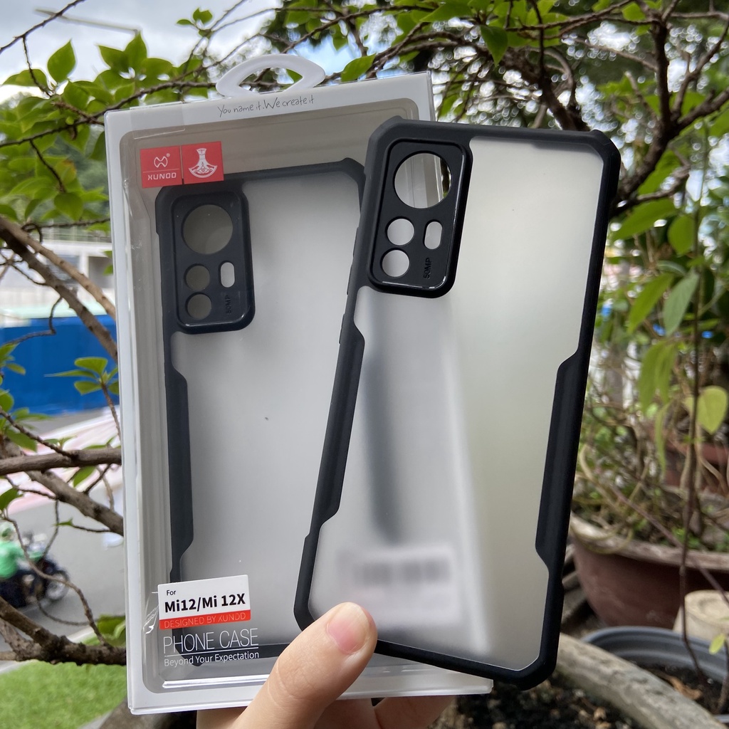 Ốp lưng XUNDD Xiaomi Mi 12/ 12X/ 12S/ Mi 12 Pro/ 12S Pro - Mặt lưng nhám, Viền TPU, Chống sốc