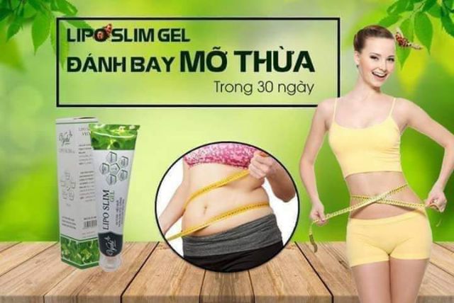 Tan Mỡ Lipo Slim Gel Vychi - Rẻ Nhất Shoppe ( Tặng kèm Thước Đo Bấm )