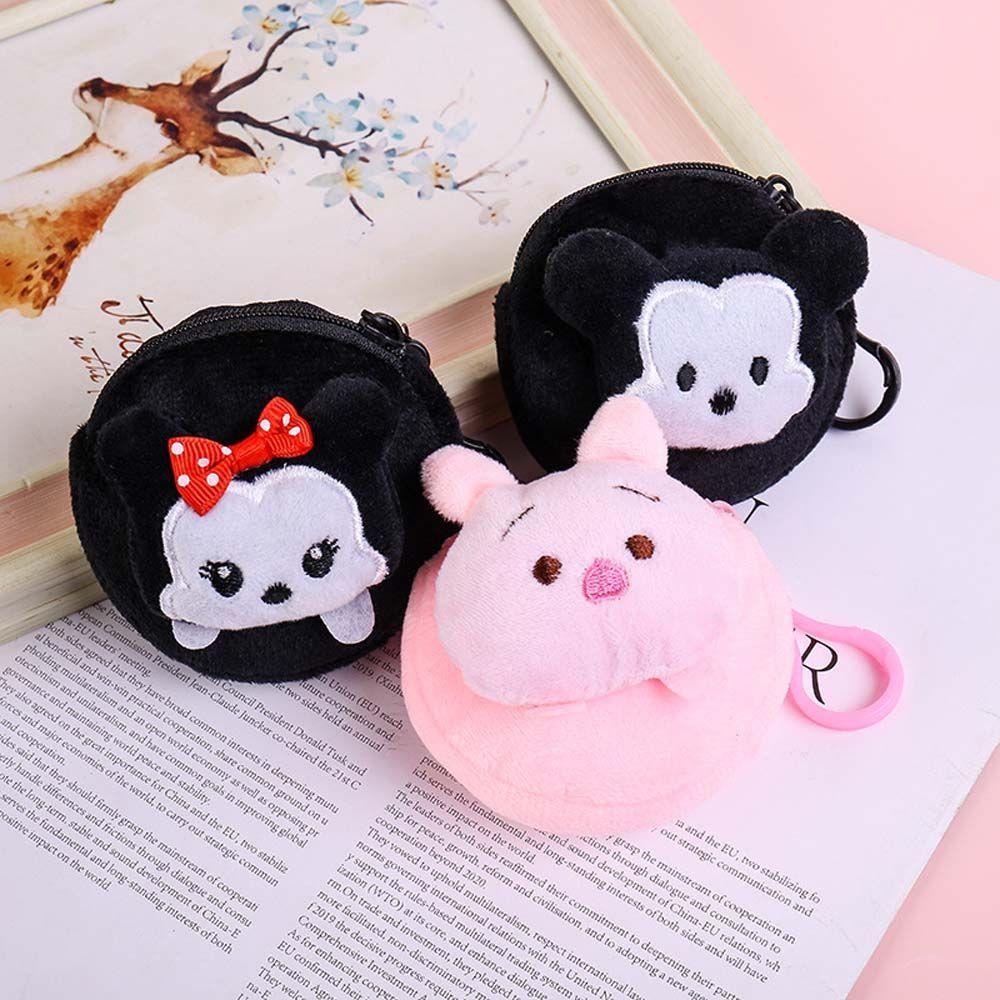 Túi Đựng Tai Nghe / Tiền Xu Phủ Bông Mini Dễ Thương