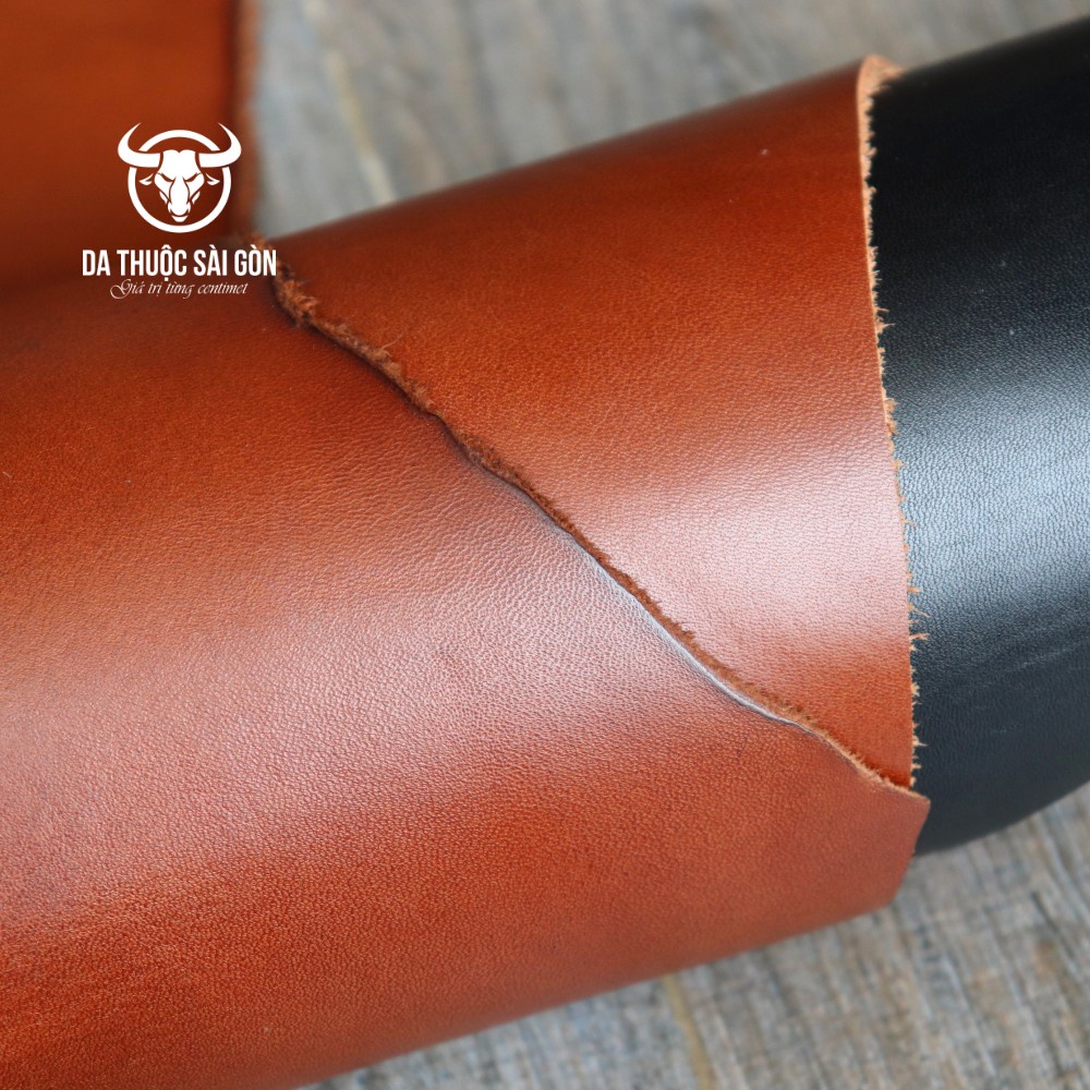 10 Pia da bò Pull Mill cao cấp màu nâu bò thương hiệu Da Thuộc Sài Gòn - Mua da làm ví