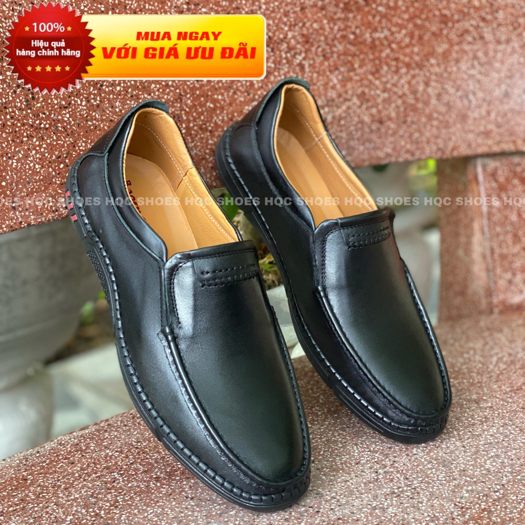 Giày nam tuổi trung niên chất liệu da bò cao cấp phong cách lịch thiệp Mã GN052