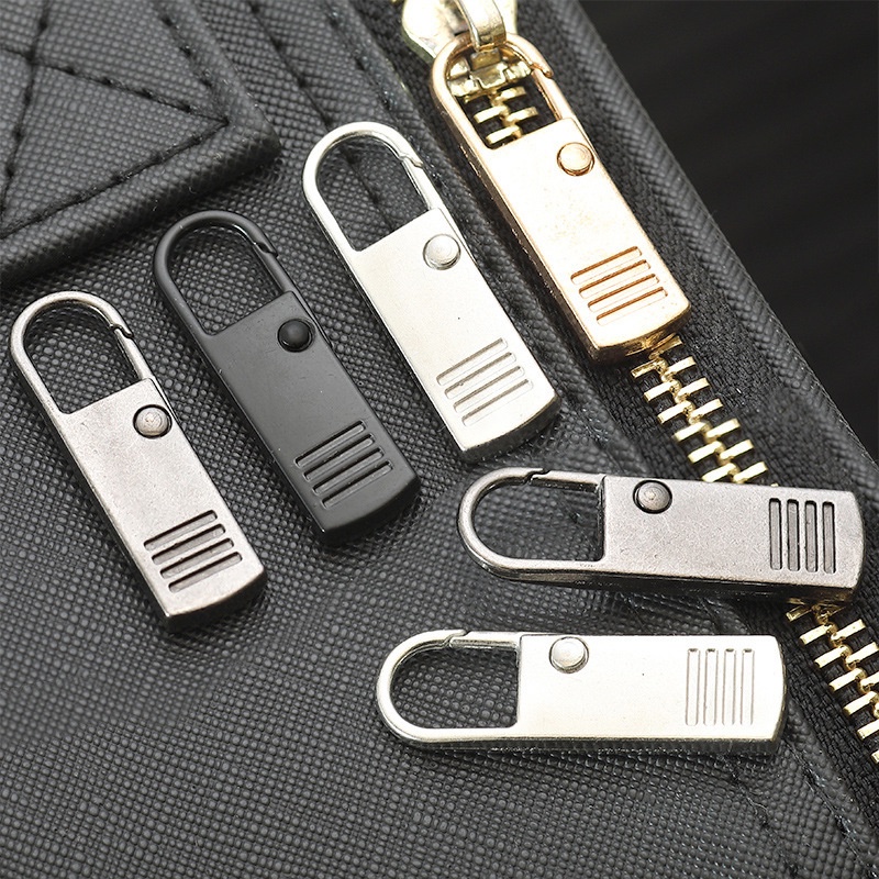 Set 2 Khóa Kéo/ Thanh Trượt/ Khóa Kéo Bằng Kim Loại Tháo Rời Được Thông Dụng Thời Trang Cho Vali/ Túi Xách/ Vali