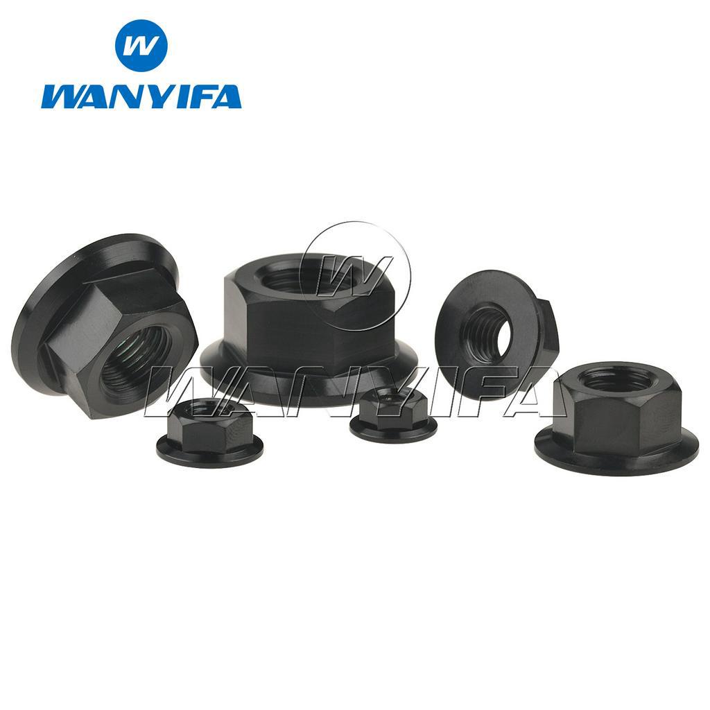 Đai ốc lục giác bằng titan WANYIFA M5 M6 M8 M10 M12 M14 M16 màu đen chuyên dụng