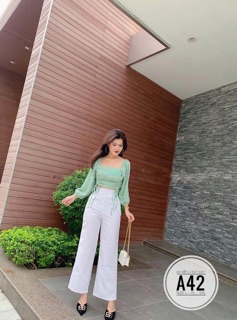 Bigsize Áo xếp li rút dây A42