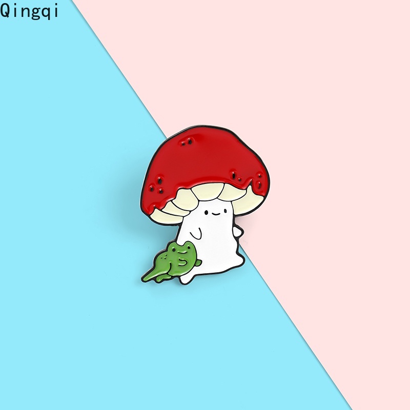 Ghim cài áo Miss Zoe hình mèo/ nấm/ ếch hoạt hình đáng yêu