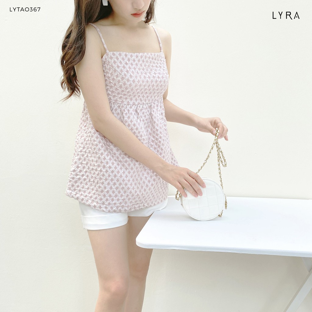Áo hai dây nữ dáng babydol thiết kế by LYRA, vải gấm 5D cao cấp kiểu dáng xinh xắn-LYTAO367