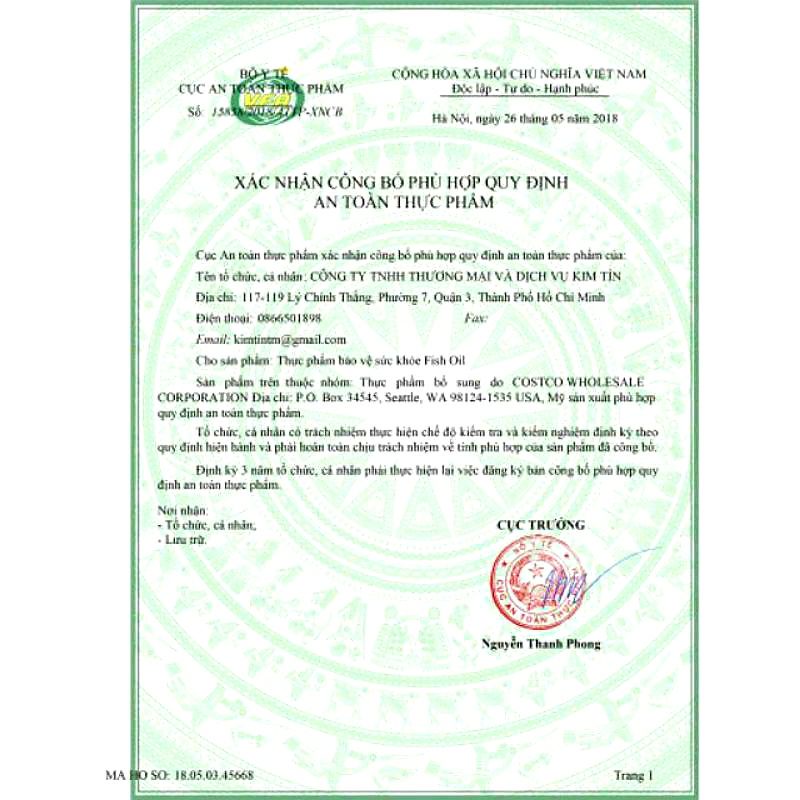 Nature Made Fish Oil 1200mg  Viên Cam Kết Chính Hãng