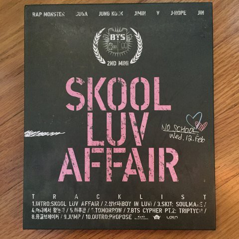 ALBUM tranh ảnh BTS SKOOL LUV AFFAIR chĩnh hãng Hàn Quốc