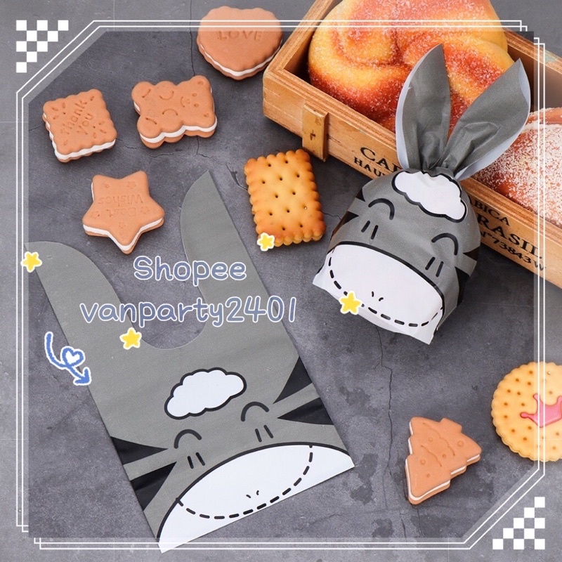 Túi đựng bánh kẹo thắt nơ hình thú