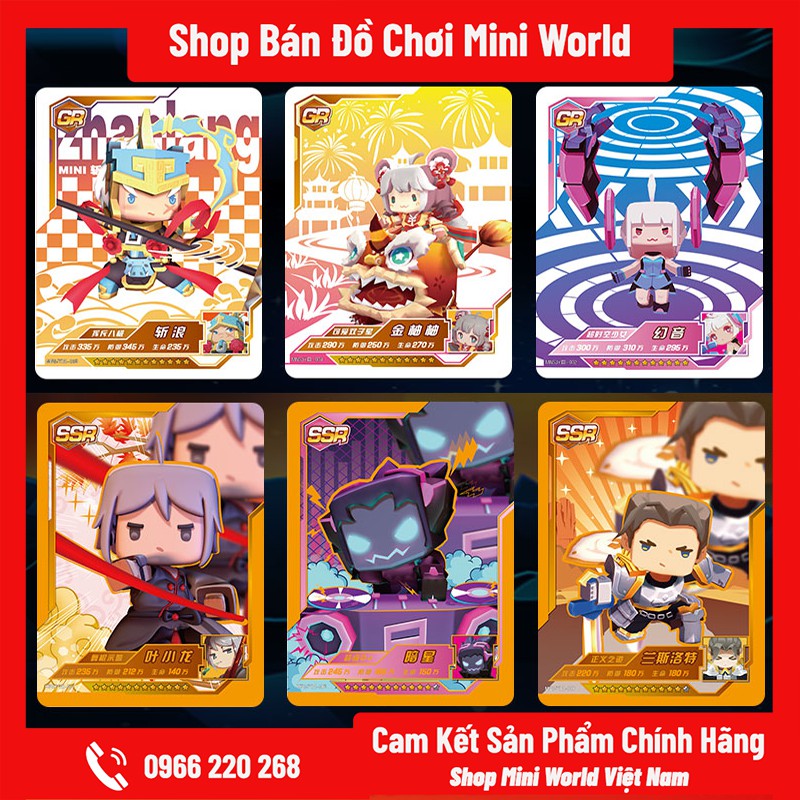 Thẻ Bài Mini World SS3 [Gửi 1 Gói Ngẫu Nhiên, 5 Thẻ Bài]