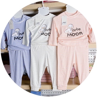Bộ cài vai MOON kẻ ngang bé trai bé gái