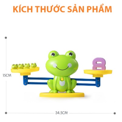 Bộ Ếch Cân Bằng Toán Học LIBRA FROG, Đồ Chơi Giáo Dục Thông Minh cho bé hỗ trợ học toán hiệu quả